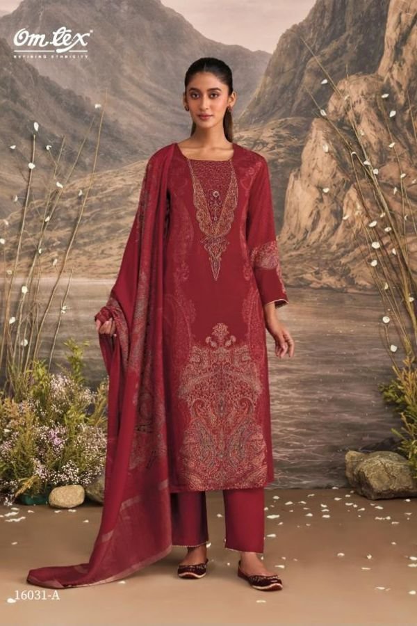 Omtex Ember Muslin Silk Ladies Salwar Suit 16031-A