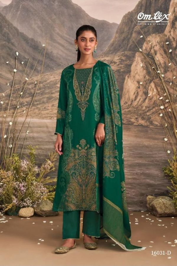 Omtex Ember Muslin Silk Ladies Salwar Suit 16031-D