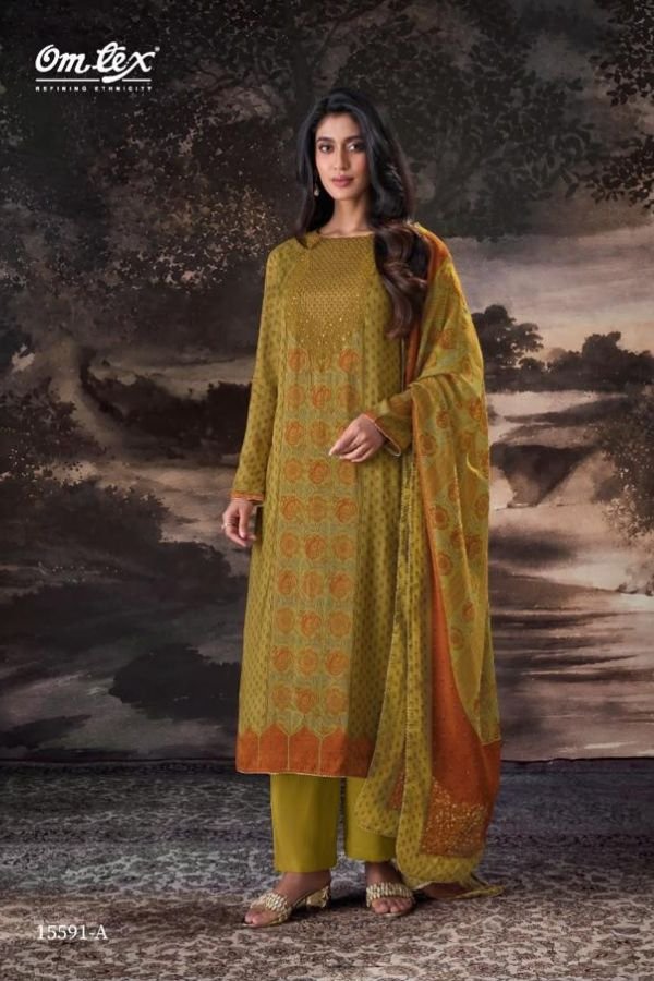 Omtex Evelynn Muslin Silk Ladies Salwar Suit 15591-A