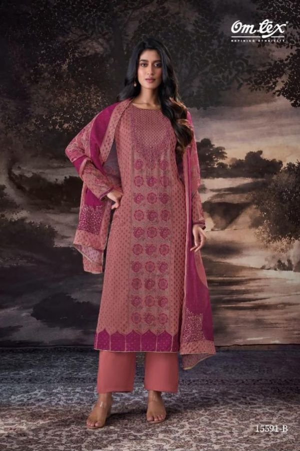Omtex Evelynn Muslin Silk Ladies Salwar Suit 15591-B