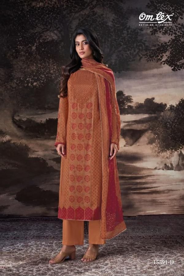 Omtex Evelynn Muslin Silk Ladies Salwar Suit 15591-D