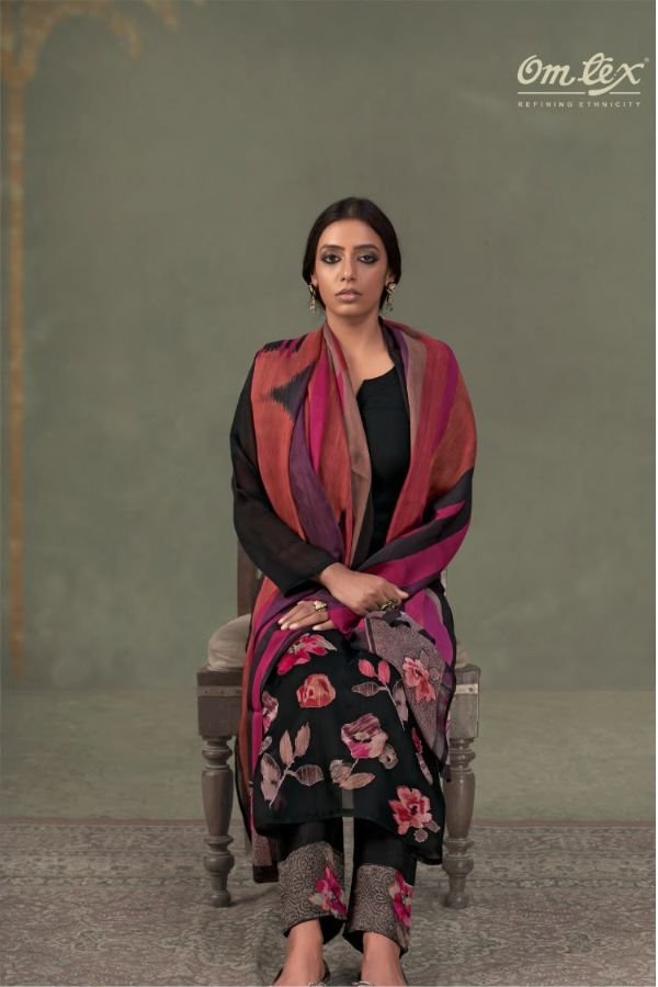 Omtex Ferisha Organza Printed Ladies Suit 15351-A
