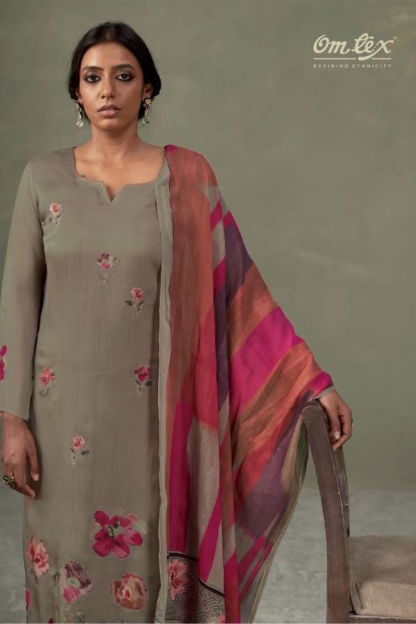 Omtex Ferisha Organza Printed Ladies Suit 15351-C