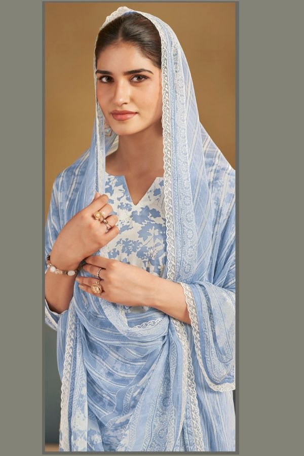 Relssa Fabrics Abir 2 Pure Giza Satin Ladies Suit 203