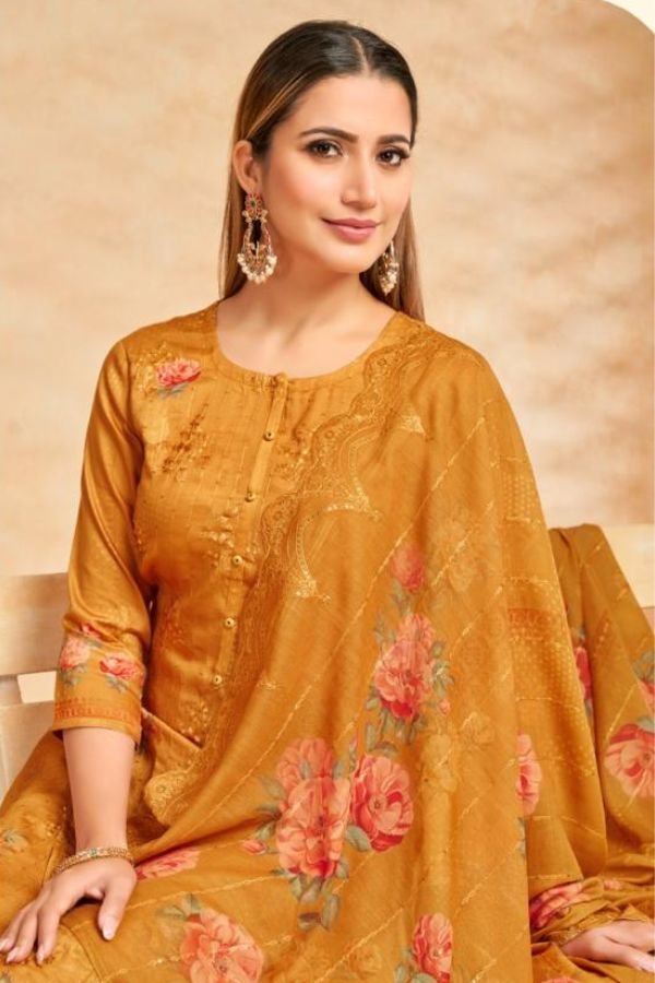 Relssa Fabrics Zoya Vol-9 Cotton Satin Ladies Suit 904
