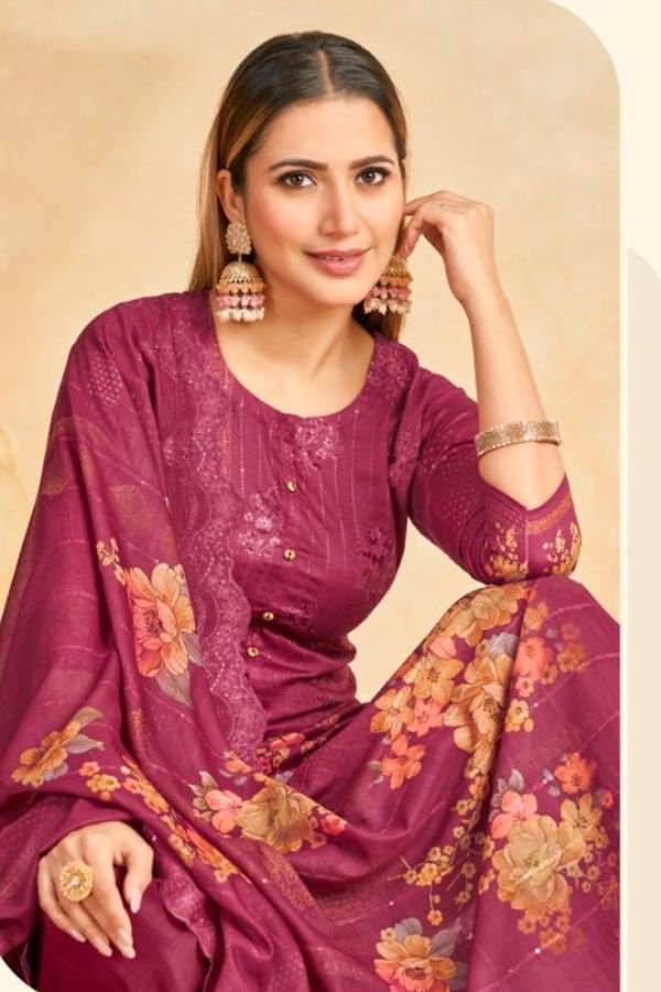Relssa Fabrics Zoya Vol-9 Cotton Satin Ladies Suit 905