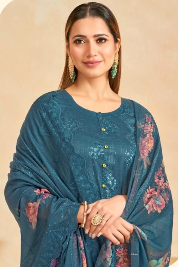 Relssa Fabrics Zoya Vol-9 Cotton Satin Ladies Suit 906