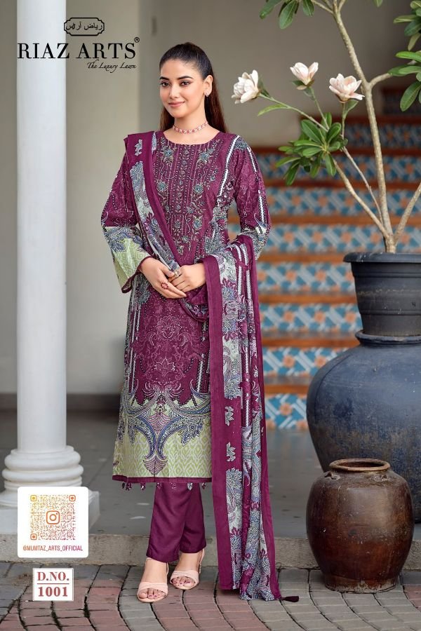 Riaz Arts Nayra Pure Cotton Ladies Salwar Suit 1001