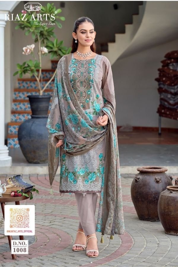 Riaz Arts Nayra Pure Cotton Ladies Salwar Suit 1008