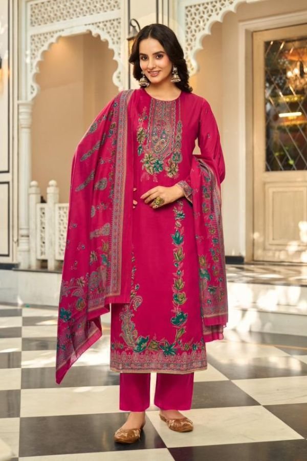 Sunrise Creation Shilpa 8 Jam Satin Ladies Suit 8003