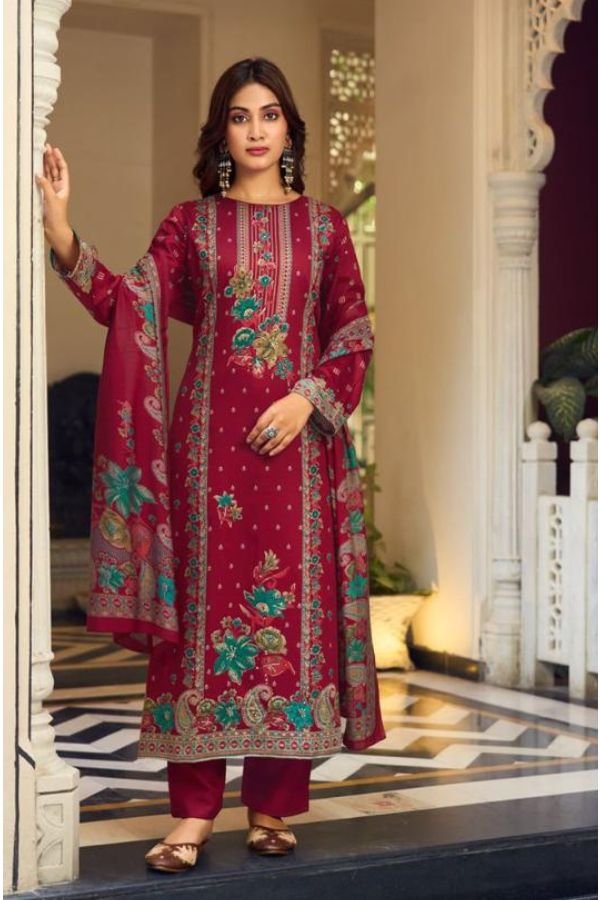 Sunrise Creation Shilpa 8 Jam Satin Ladies Suit 8008