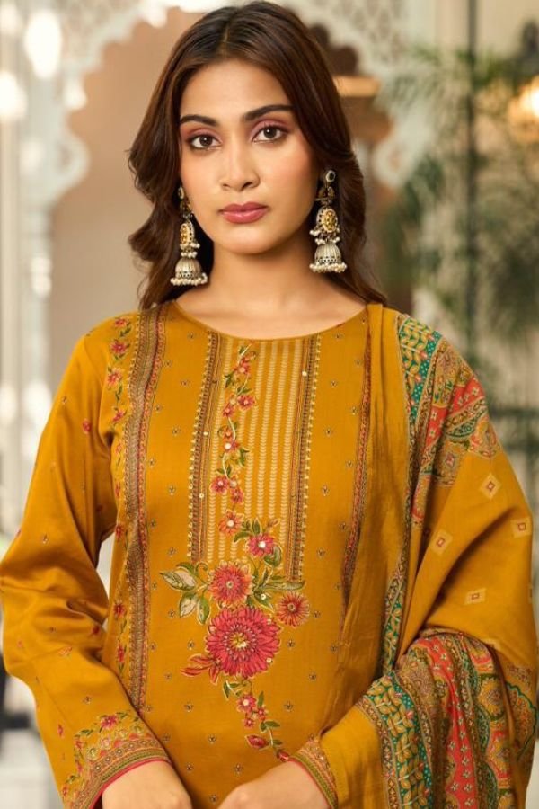 Sunrise Creation Shilpa 8 Jam Satin Ladies Suit 8002