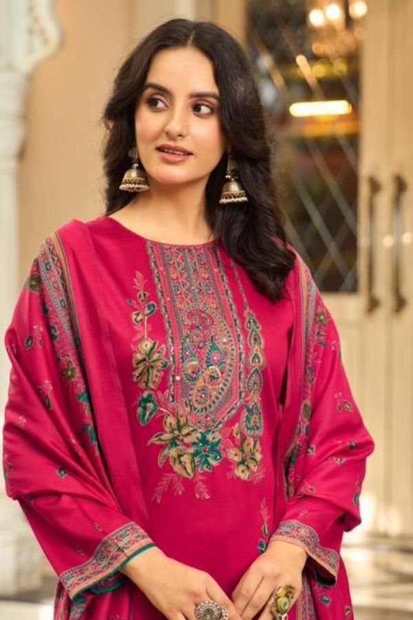 Sunrise Creation Shilpa 8 Jam Satin Ladies Suit 8003