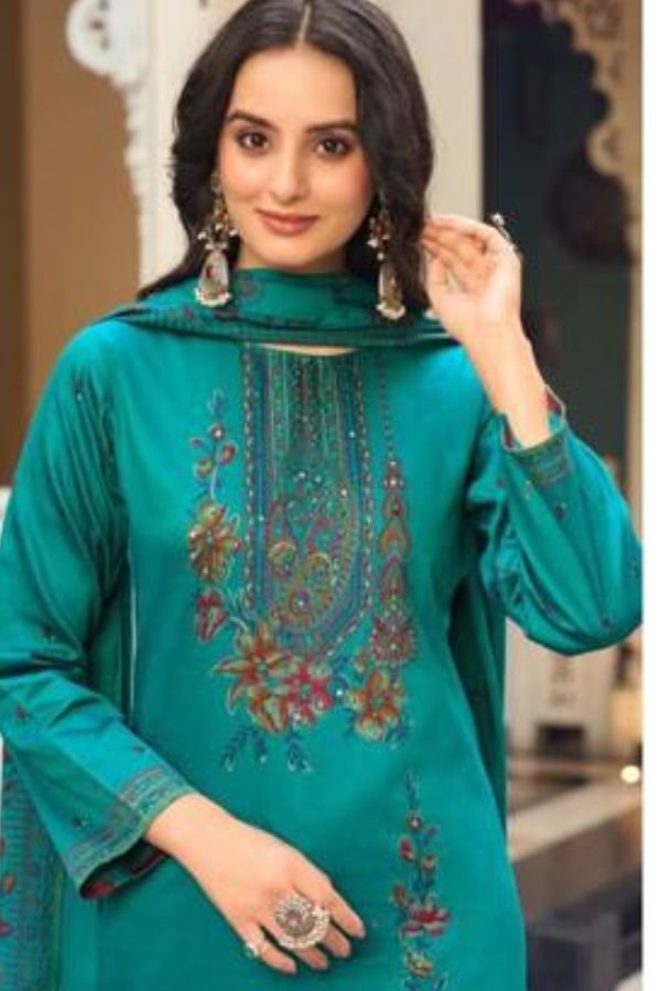 Sunrise Creation Shilpa 8 Jam Satin Ladies Suit 8007