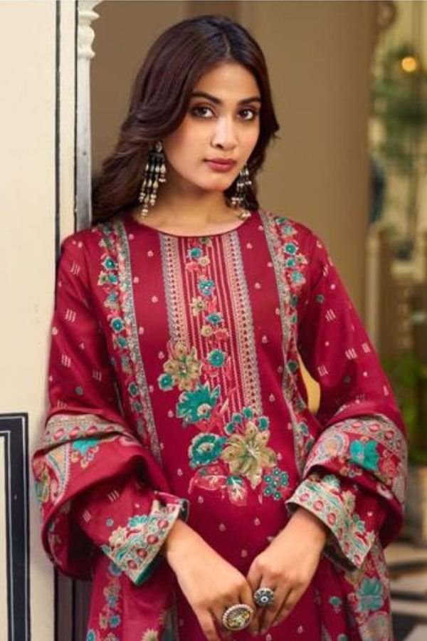 Sunrise Creation Shilpa 8 Jam Satin Ladies Suit 8008