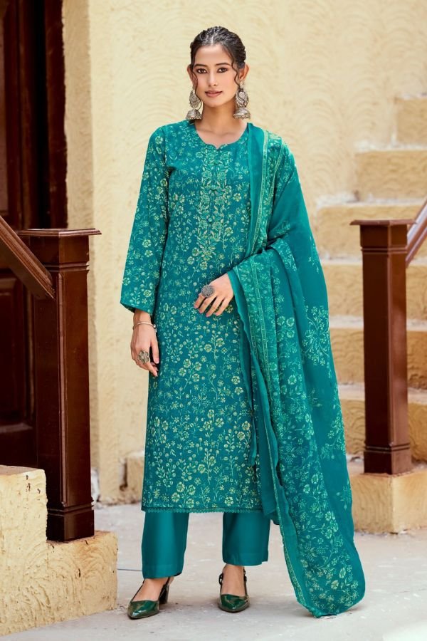 Sunrise Creation Soni Kudi Plus 3 Slub Cotton Ladies Suit 3004