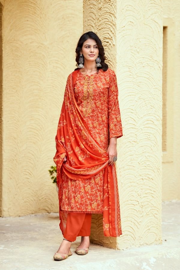 Sunrise Creation Soni Kudi Plus 3 Slub Cotton Ladies Suit 3006