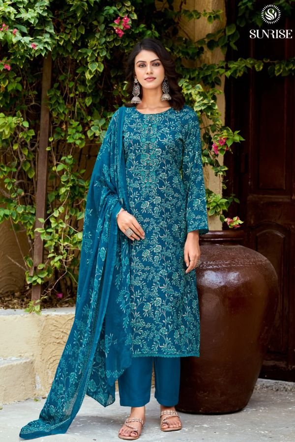 Sunrise Creation Soni Kudi Plus 3 Slub Cotton Ladies Suit 3001