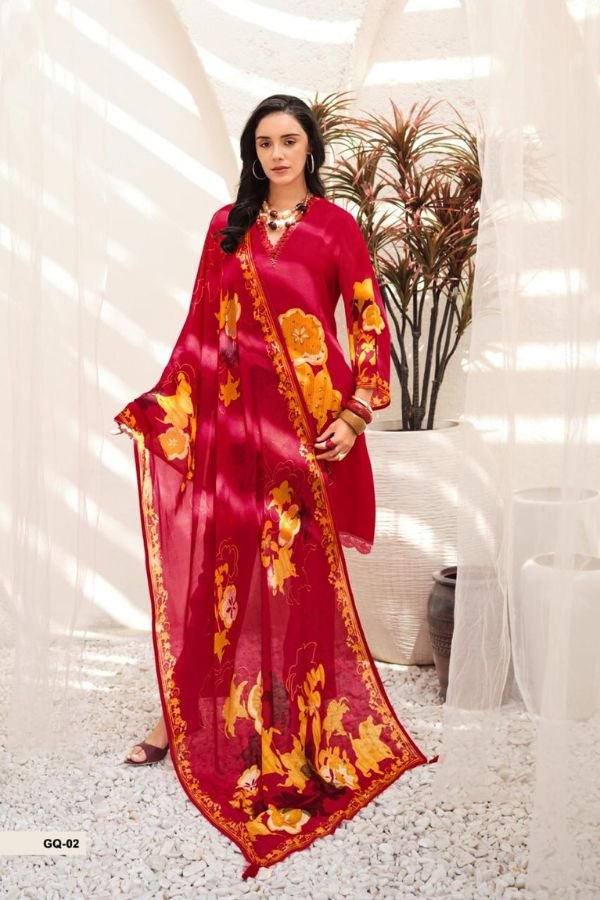 Varsha Fashion Gulraqs Organza Printed Salwar Suit GQ-02