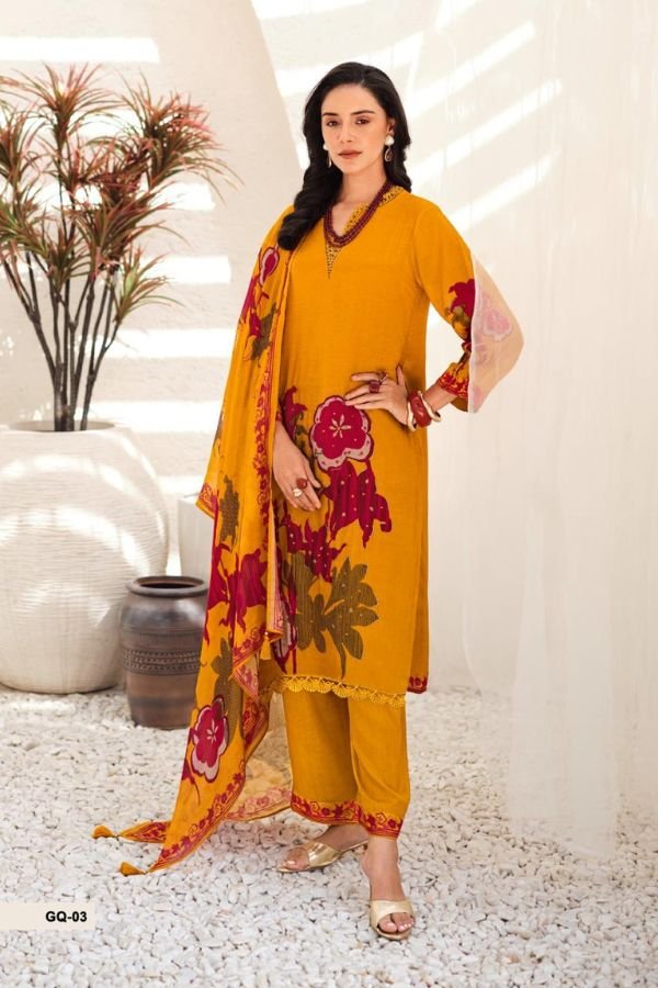 Varsha Fashion Gulraqs Organza Printed Salwar Suit GQ-03