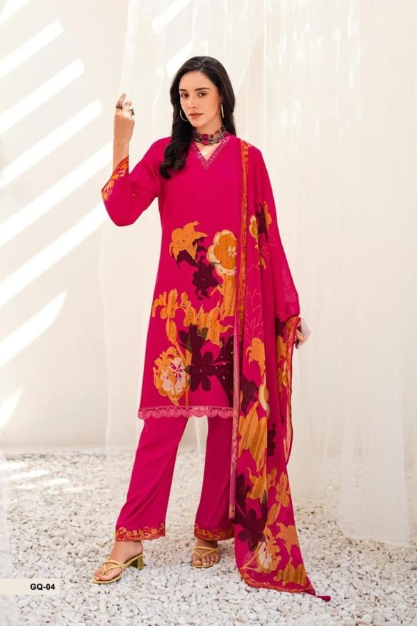 Varsha Fashion Gulraqs Organza Printed Salwar Suit GQ-04
