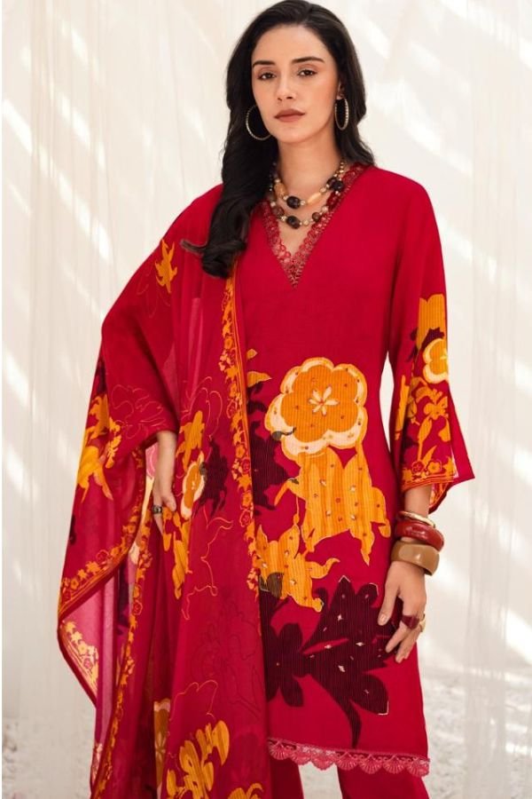 Varsha Fashion Gulraqs Organza Printed Salwar Suit GQ-02