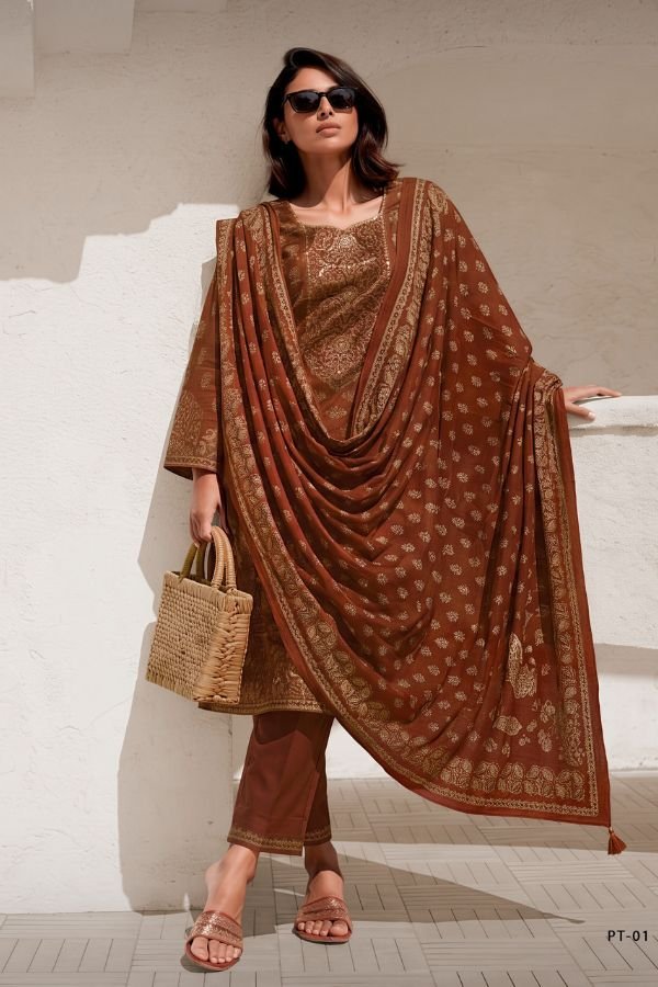 Varsha Fashion Pratika Viscose Muslin Ladies Suit PT-01