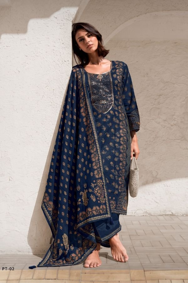 Varsha Fashion Pratika Viscose Muslin Ladies Suit PT-02