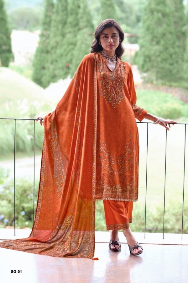 Varsha Fashion Snigdha Viscose Muslin Ladies Suit SG-01