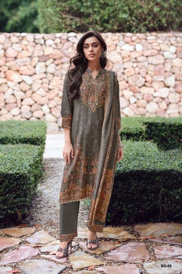 Varsha Fashion Snigdha Viscose Muslin Ladies Suit SG-02