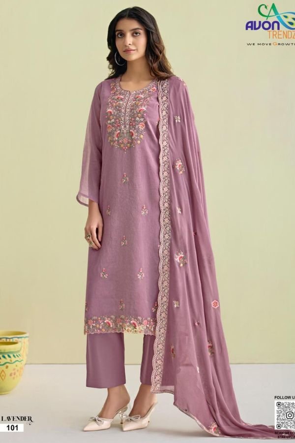 Avon Trendz Lavender Simmer Silk Crush Suit 101