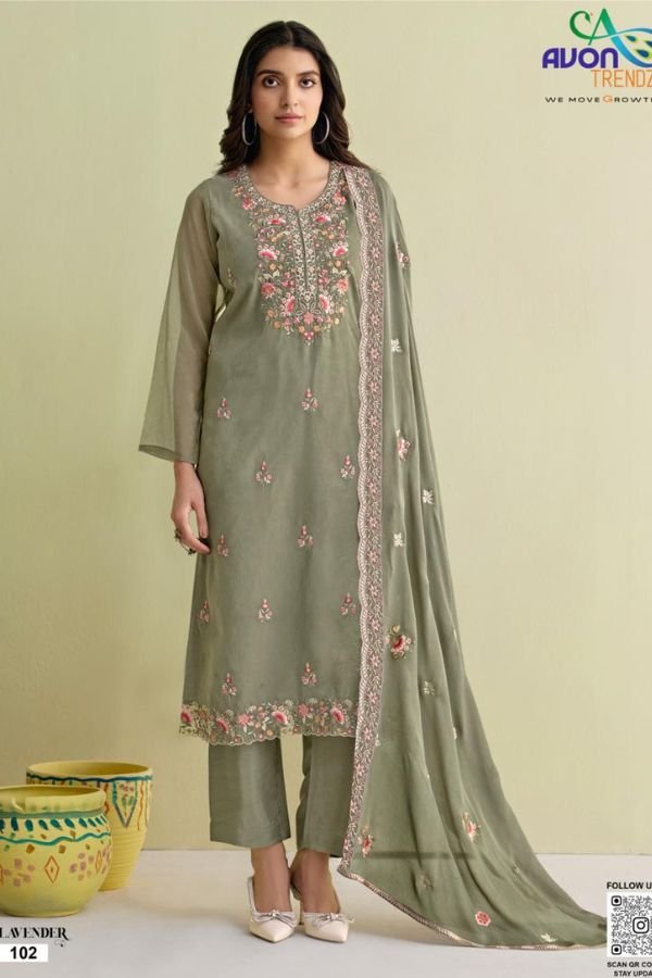 Avon Trendz Lavender Simmer Silk Crush Suit 102