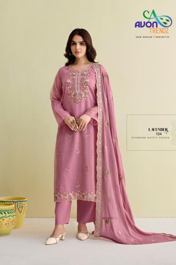 Avon Trendz Lavender Simmer Silk Crush Suit 104