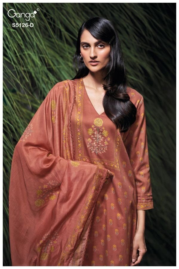 Ganga Fashion Amyaa S5126 Cotton Satin Suit S5126-D