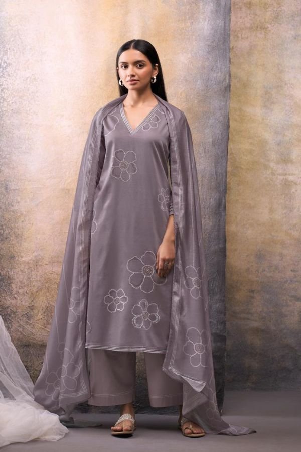 Ganga Fashion Brivaa S5031 Premium Cotton Satin Suit S5031-B