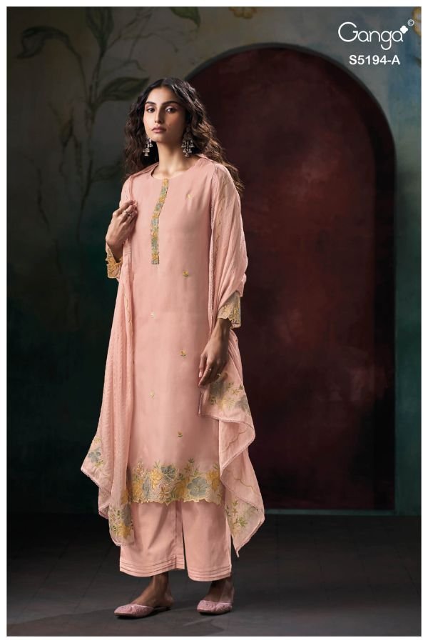 Ganga Fashion Darshvi S5194 Habutai Silk Suit S5194-A