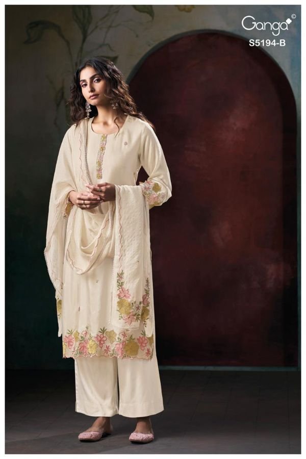 Ganga Fashion Darshvi S5194 Habutai Silk Suit S5194-B