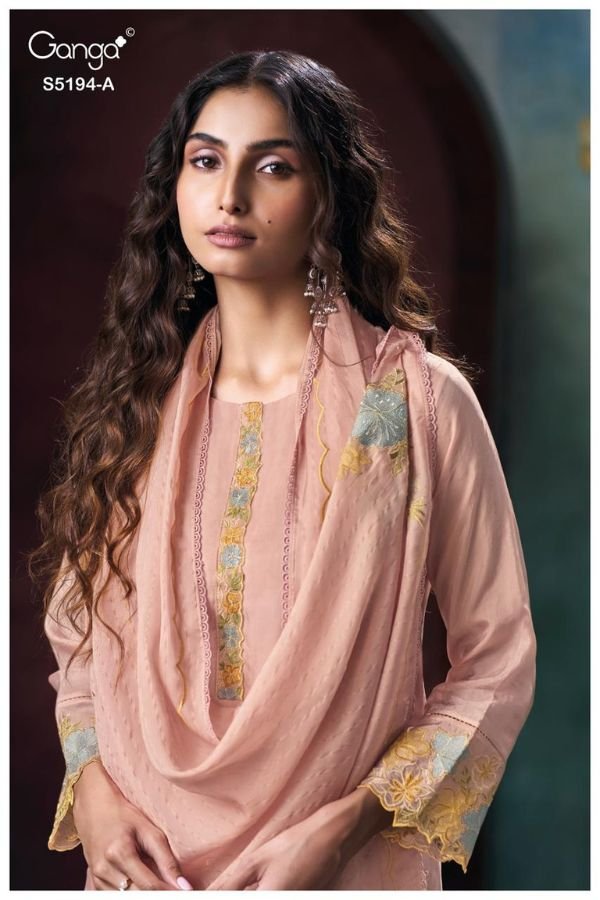 Ganga Fashion Darshvi S5194 Habutai Silk Suit S5194-A