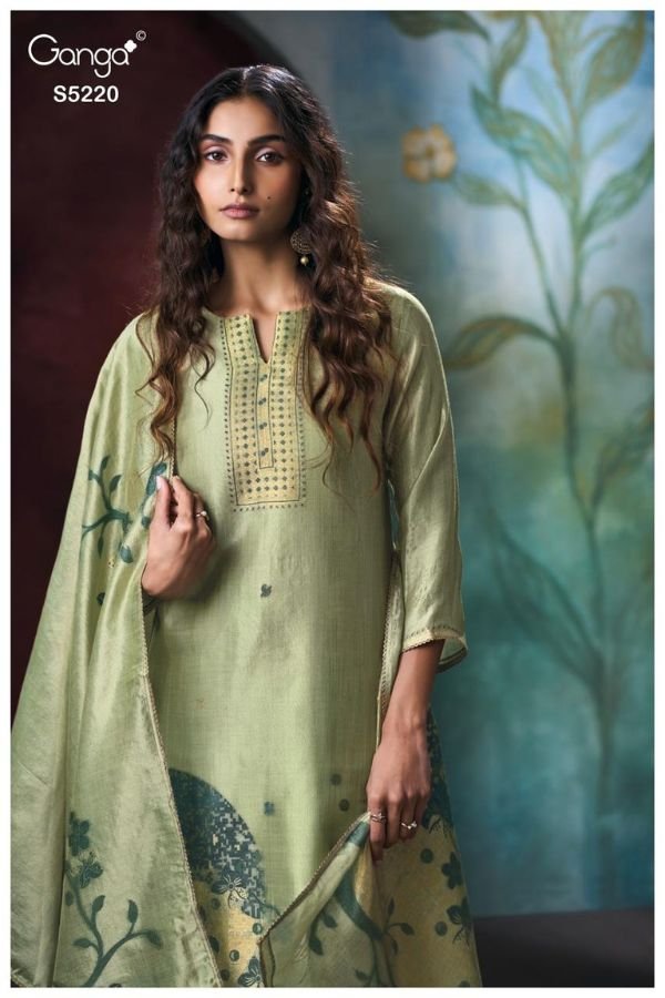 Ganga Fashion Geyana S5220 Silk Salwar Suit S5220