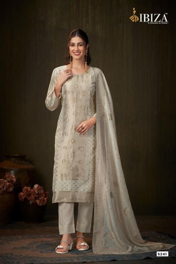 Ibiza Lifestyle Samia 5 Pure Banglory Silk Ladies Suit 5241