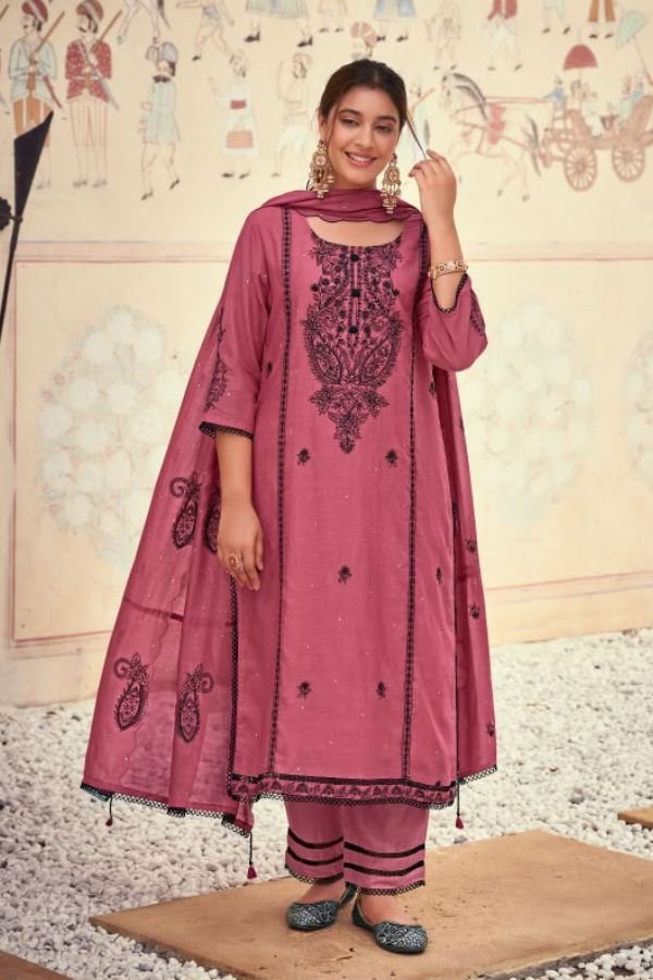 Jay Vijay Prints Dorika 2 Premium Malai Chanderi Suit 11421