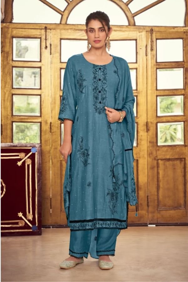 Jay Vijay Prints Dorika 2 Premium Malai Chanderi Suit 11426