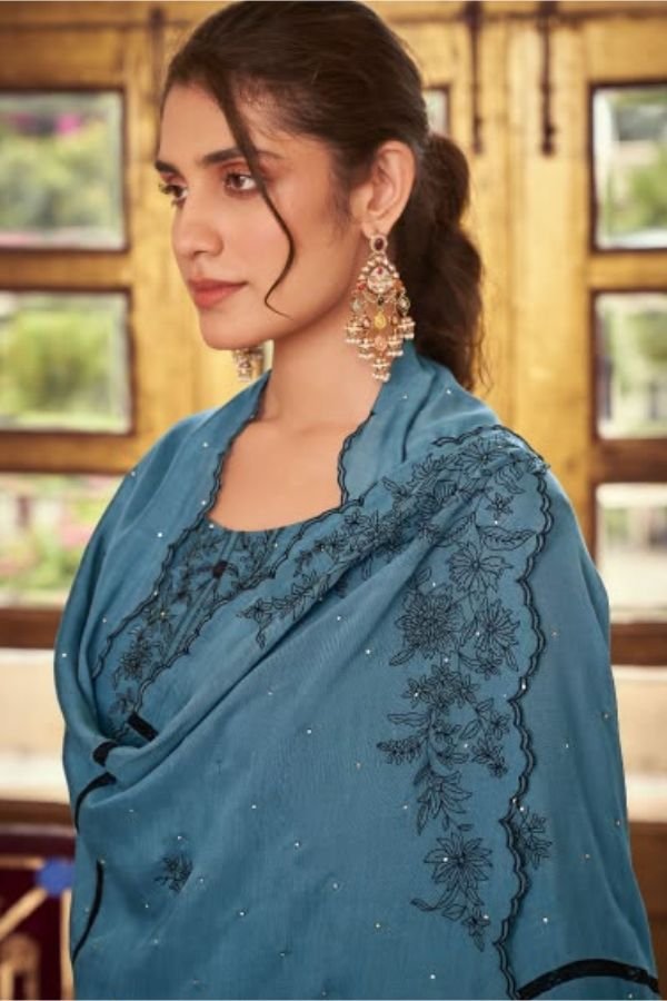 Jay Vijay Prints Dorika 2 Premium Malai Chanderi Suit 11426