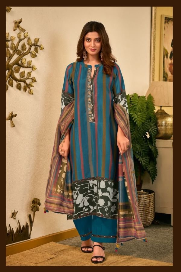Jay Vijay Prints Evikaa Premium Mal Chanderi Suit 3342-B