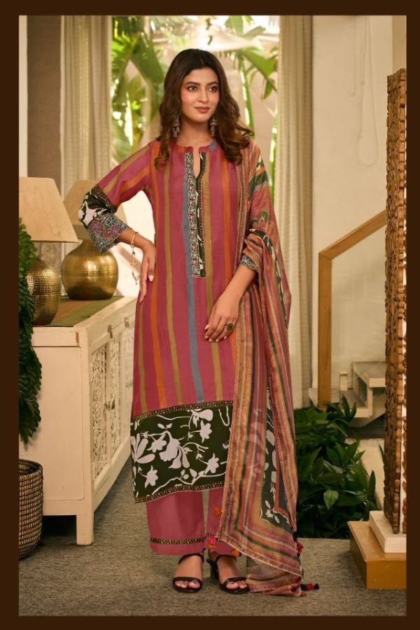 Jay Vijay Prints Evikaa Premium Mal Chanderi Suit 3342-C