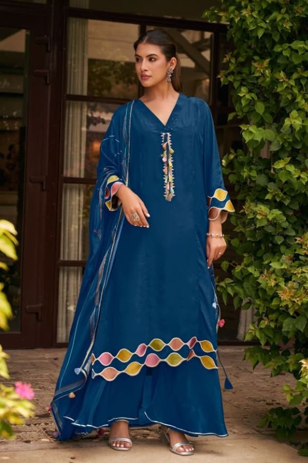 Jay Vijay Prints Mehnira Pure Crepe Ladies Suit 3333-E