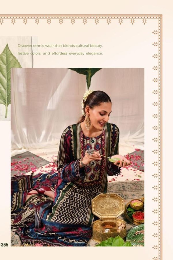 Jay Vijay Prints Mehroon Pure Kutch Satin Ladies Suit 11365