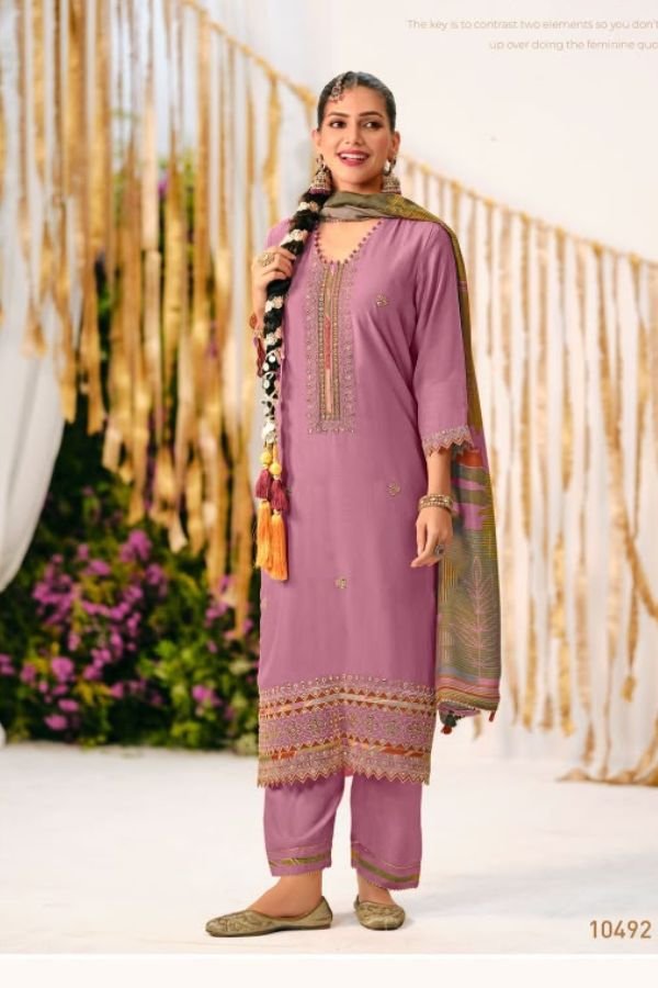 Jay Vijay Prints Nainaksh Muslin Ladies Suit 10492