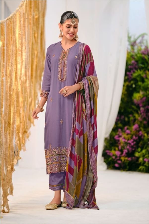 Jay Vijay Prints Nainaksh Muslin Ladies Suit 10496