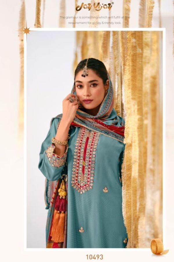 Jay Vijay Prints Nainaksh Muslin Ladies Suit 10493